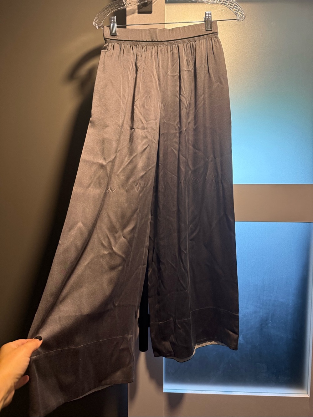 Theory Women’s Wide-Leg Pants in Gray